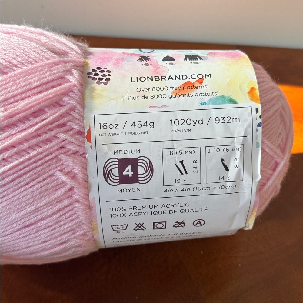 LION BRAND YARNS, Pound of Love® Yarn, NWT see my closet for other colors - Picture 2 of 7